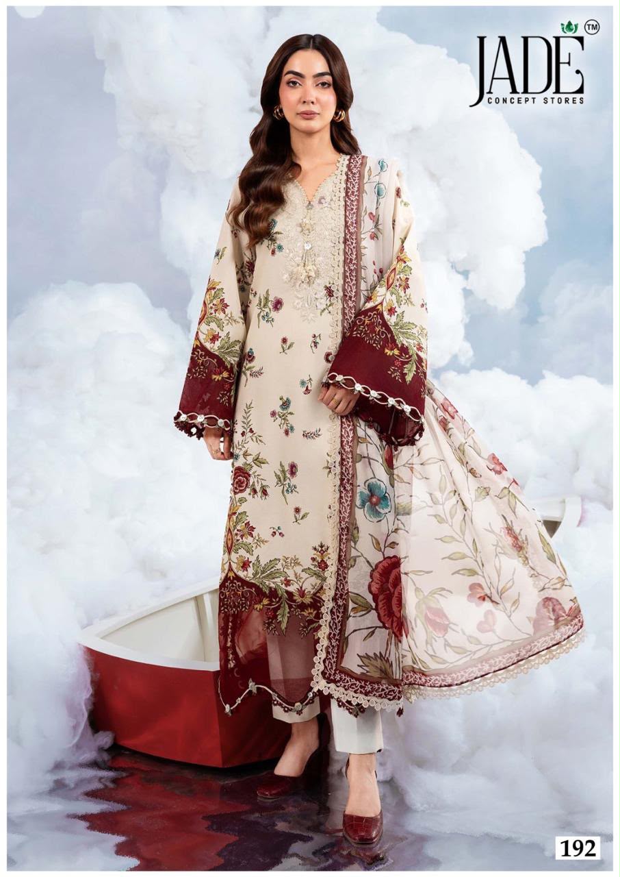 Chevron Vol 20 Jade Mix Cotton Karachi Salwar Suits Exporter Ahmedabad