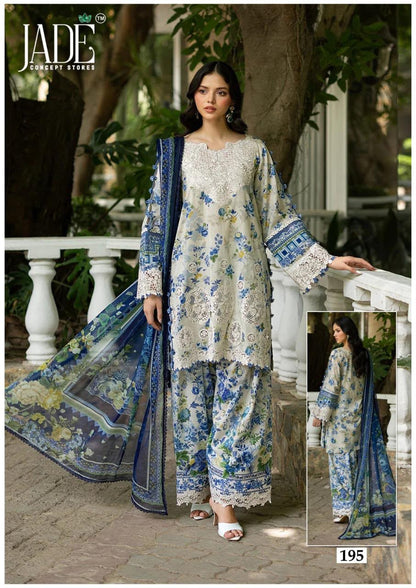Chevron Vol 20 Jade Mix Cotton Karachi Salwar Suits Exporter Ahmedabad