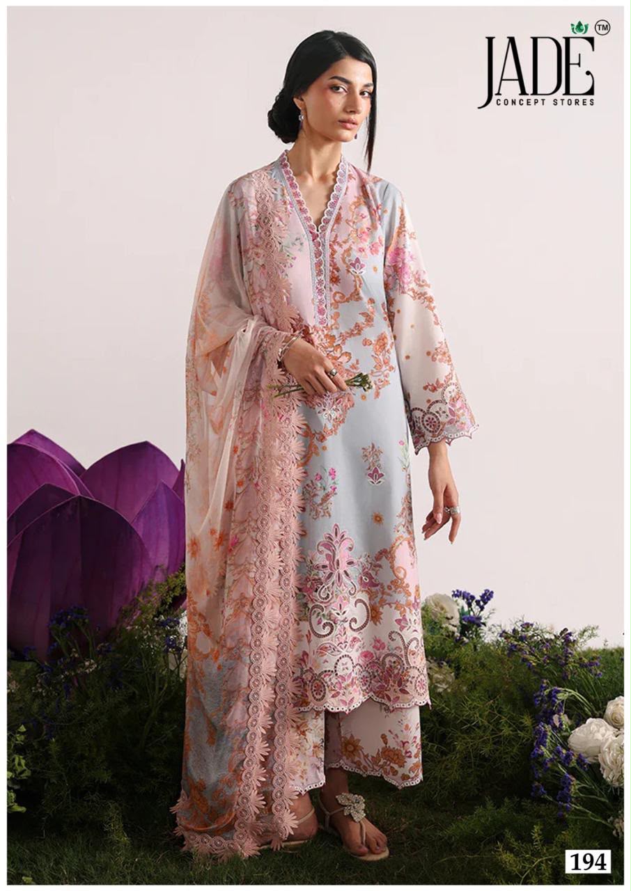 Chevron Vol 20 Jade Mix Cotton Karachi Salwar Suits Exporter Ahmedabad