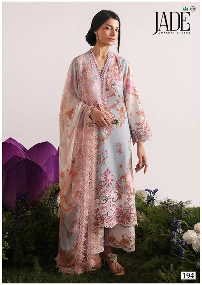 Chevron Vol 20 Jade Mix Cotton Karachi Salwar Suits Exporter Ahmedabad