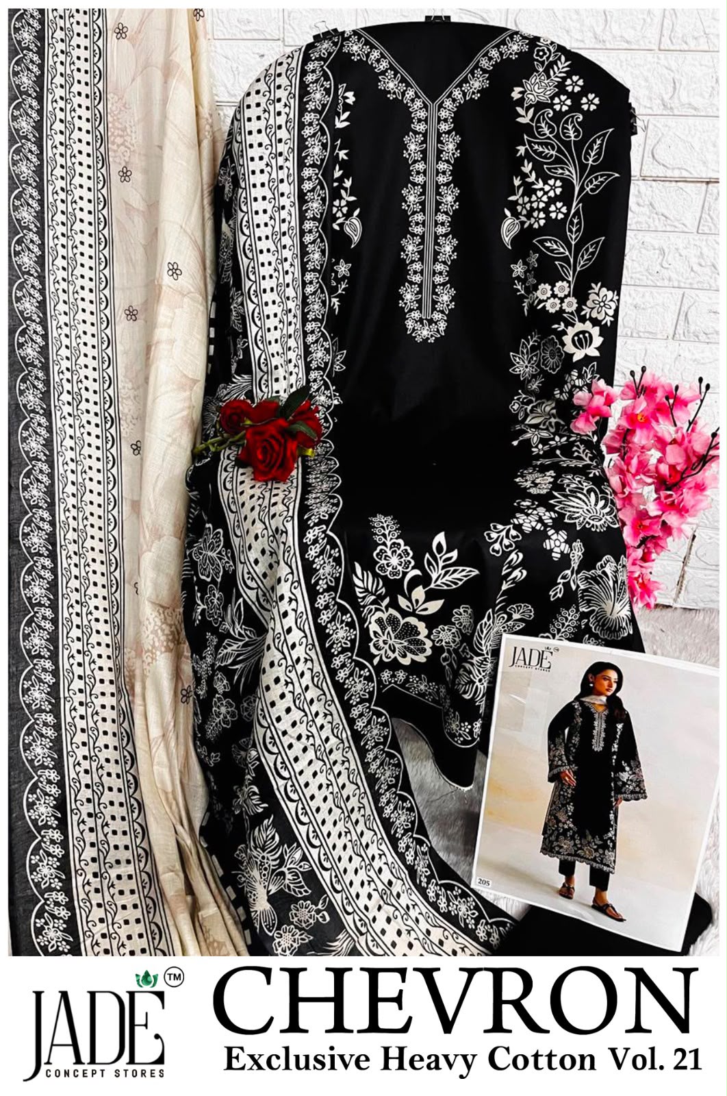 Chevron Vol 21 Jade Cotton Karachi Salwar Suits Wholesaler Gujarat