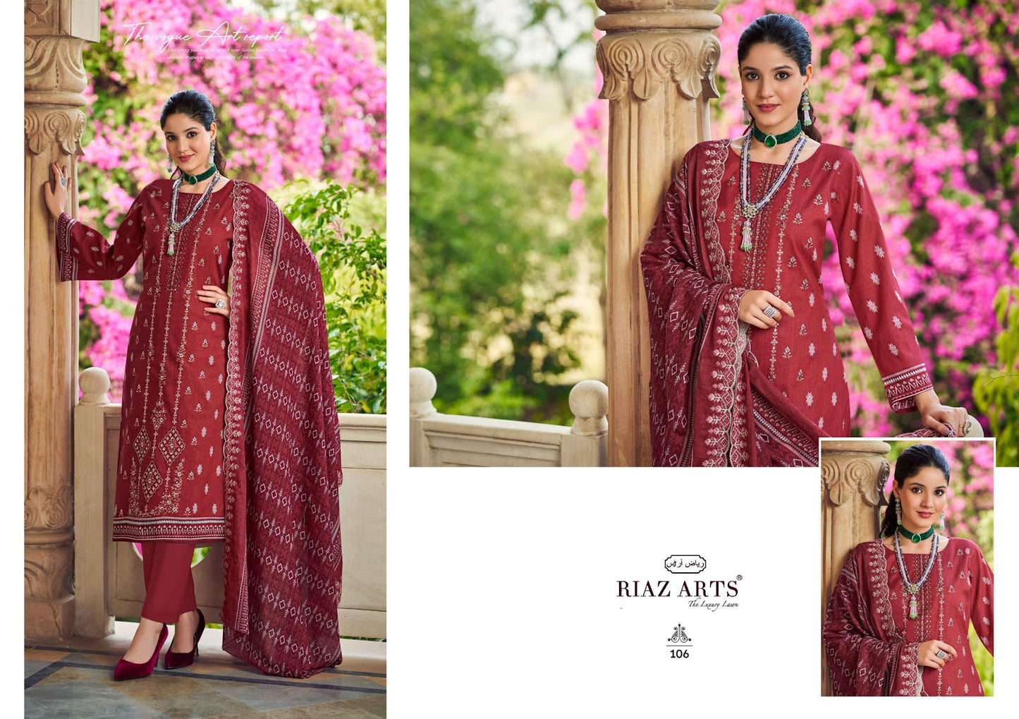 Chevron Vol 2 Riaz Art Cotton Karachi Salwar Suits Supplier