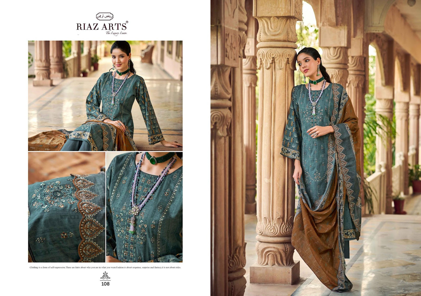 Chevron Vol 2 Riaz Art Cotton Karachi Salwar Suits Supplier