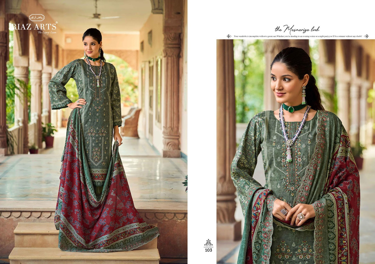 Chevron Vol 2 Riaz Art Cotton Karachi Salwar Suits Supplier