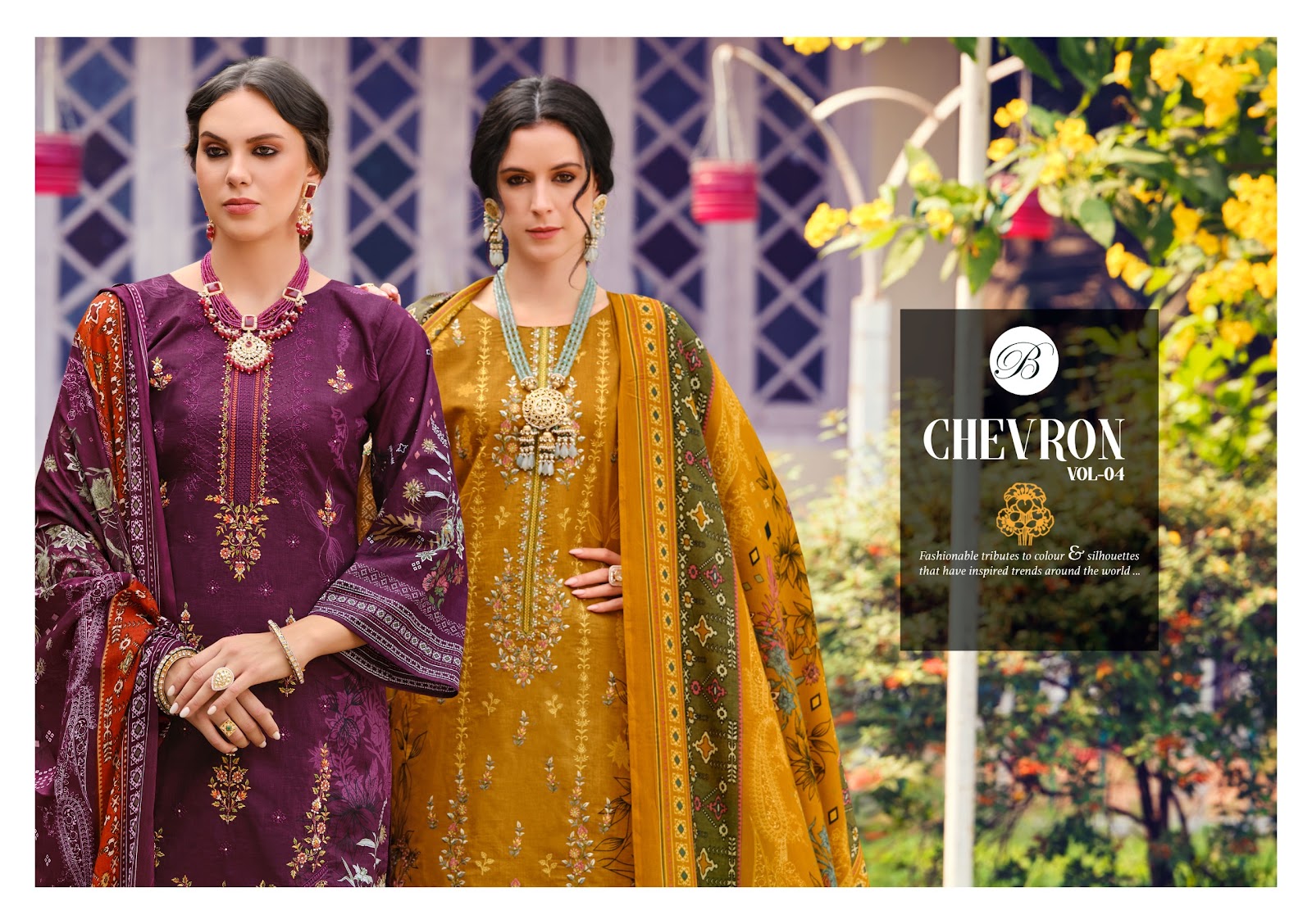 Chevron Vol 4 Belliza Designer Studio Cotton Karachi Salwar Suits Wholesale Price