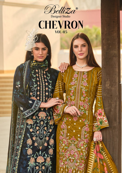 Chevron Vol 5 Belliza Designer Studio Cotton Karachi Salwar Suits Manufacturer
