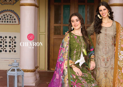 Chevron Vol 6 Belliza Designer Studio Cotton Karachi Salwar Suits Manufacturer Gujarat