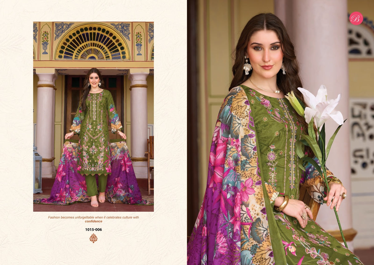 Chevron Vol 6 Belliza Designer Studio Cotton Karachi Salwar Suits Manufacturer Gujarat