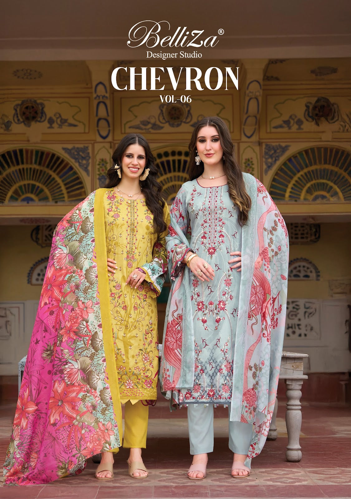 Chevron Vol 6 Belliza Designer Studio Cotton Karachi Salwar Suits Manufacturer Gujarat