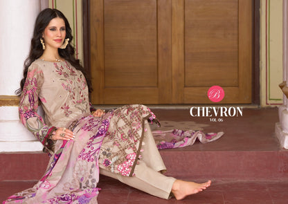 Chevron Vol 6 Belliza Designer Studio Cotton Karachi Salwar Suits Manufacturer Gujarat