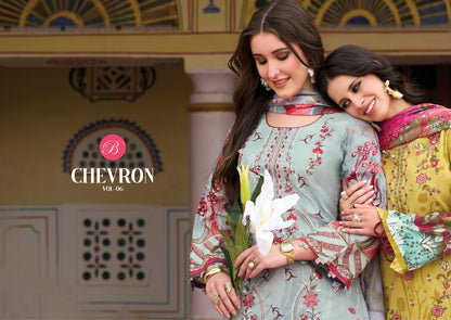 Chevron Vol 6 Belliza Designer Studio Cotton Karachi Salwar Suits Manufacturer Gujarat