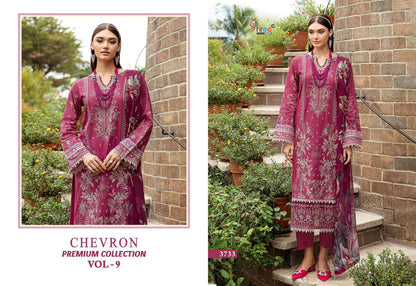 Chevron Vol 9 Premium Collection Shree Fabs Cotton Pakistani Patch Work Suits Supplier