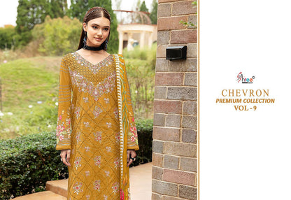 Chevron Vol 9 Premium Collection Shree Fabs Cotton Pakistani Patch Work Suits Supplier