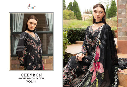 Chevron Vol 9 Premium Collection Shree Fabs Cotton Pakistani Patch Work Suits Supplier