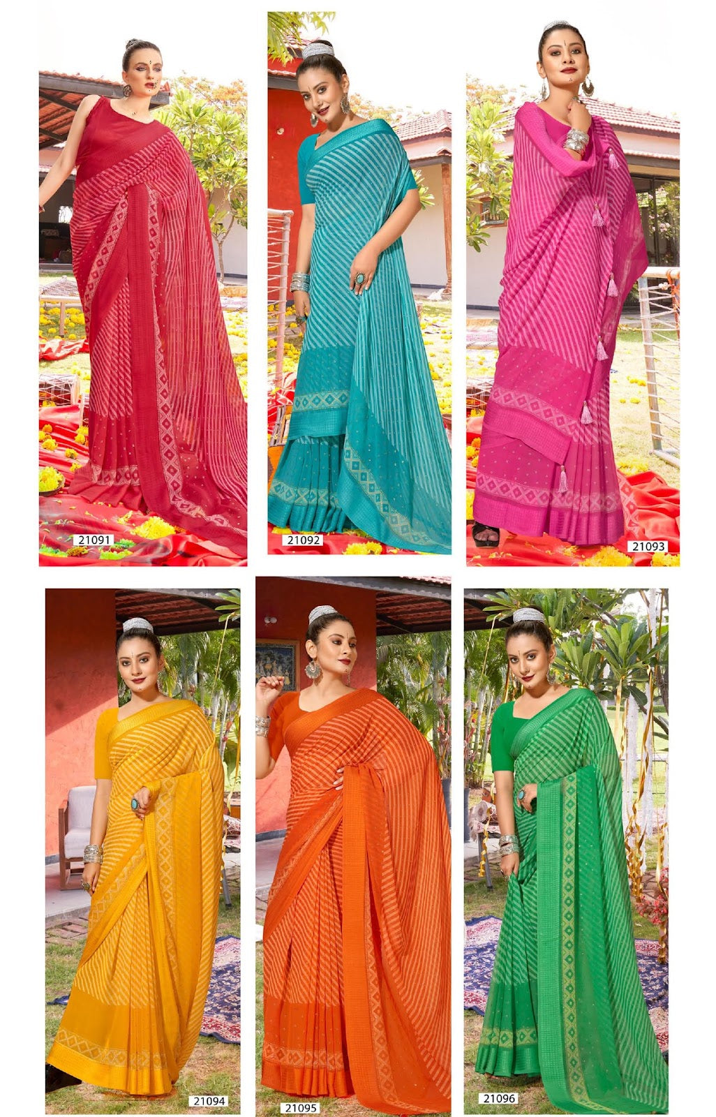 Chhalia Vol 3 Vallabhi Prints Georgette Sarees Exporter India