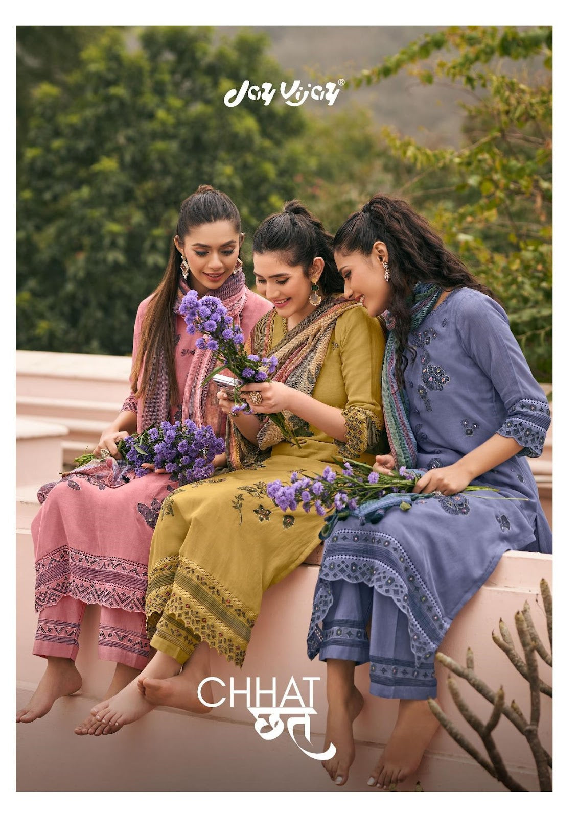 Chhat Jay Vijay Chanderi Pant Style Suits Wholesaler India