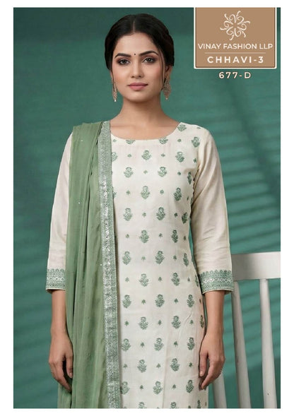 Chhavi 3 Kuleesh Vinay Fashion Llp Viscose Muslin Pant Style Suits Wholesale Rate