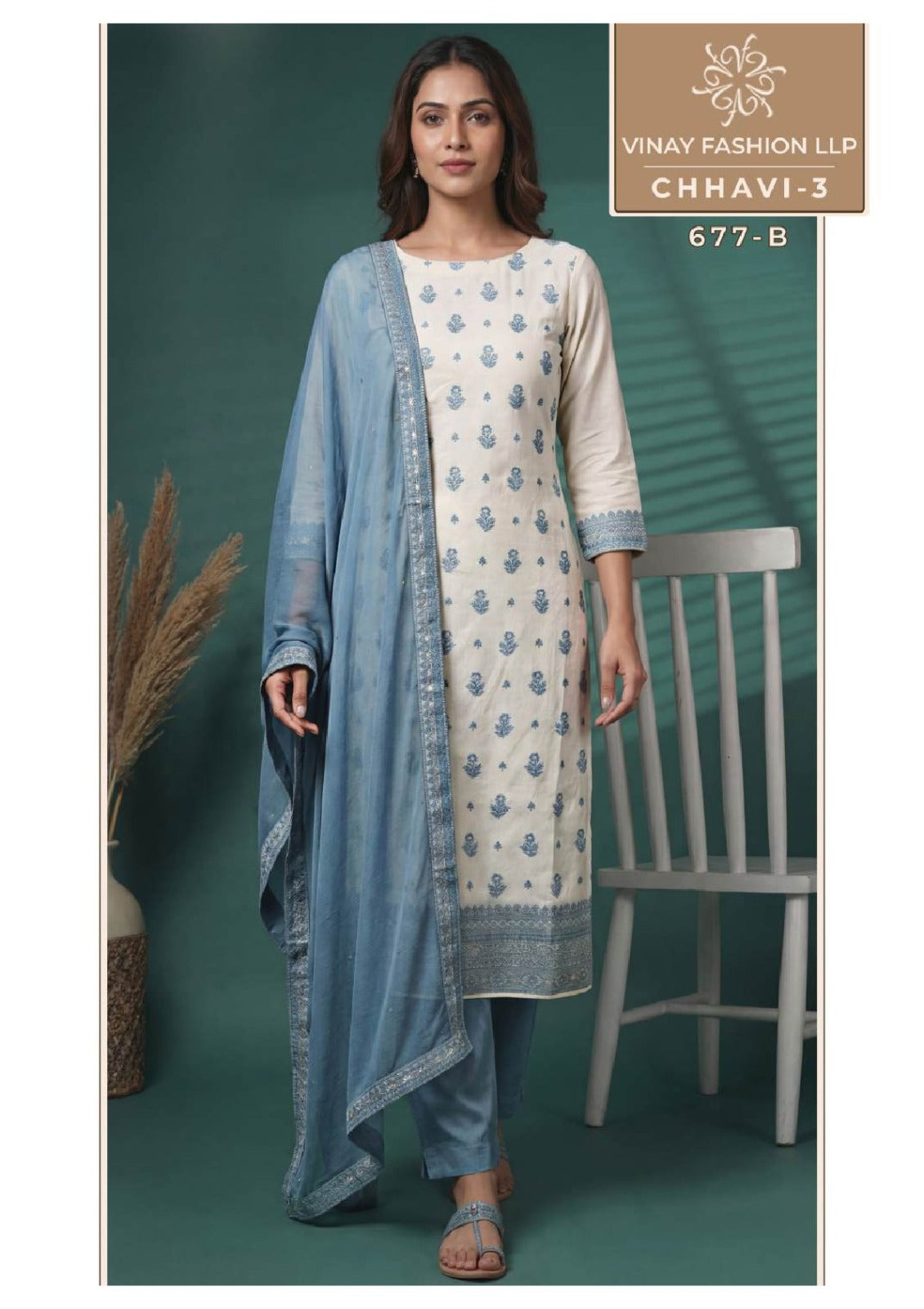 Chhavi 3 Kuleesh Vinay Fashion Llp Viscose Muslin Pant Style Suits Wholesale Rate