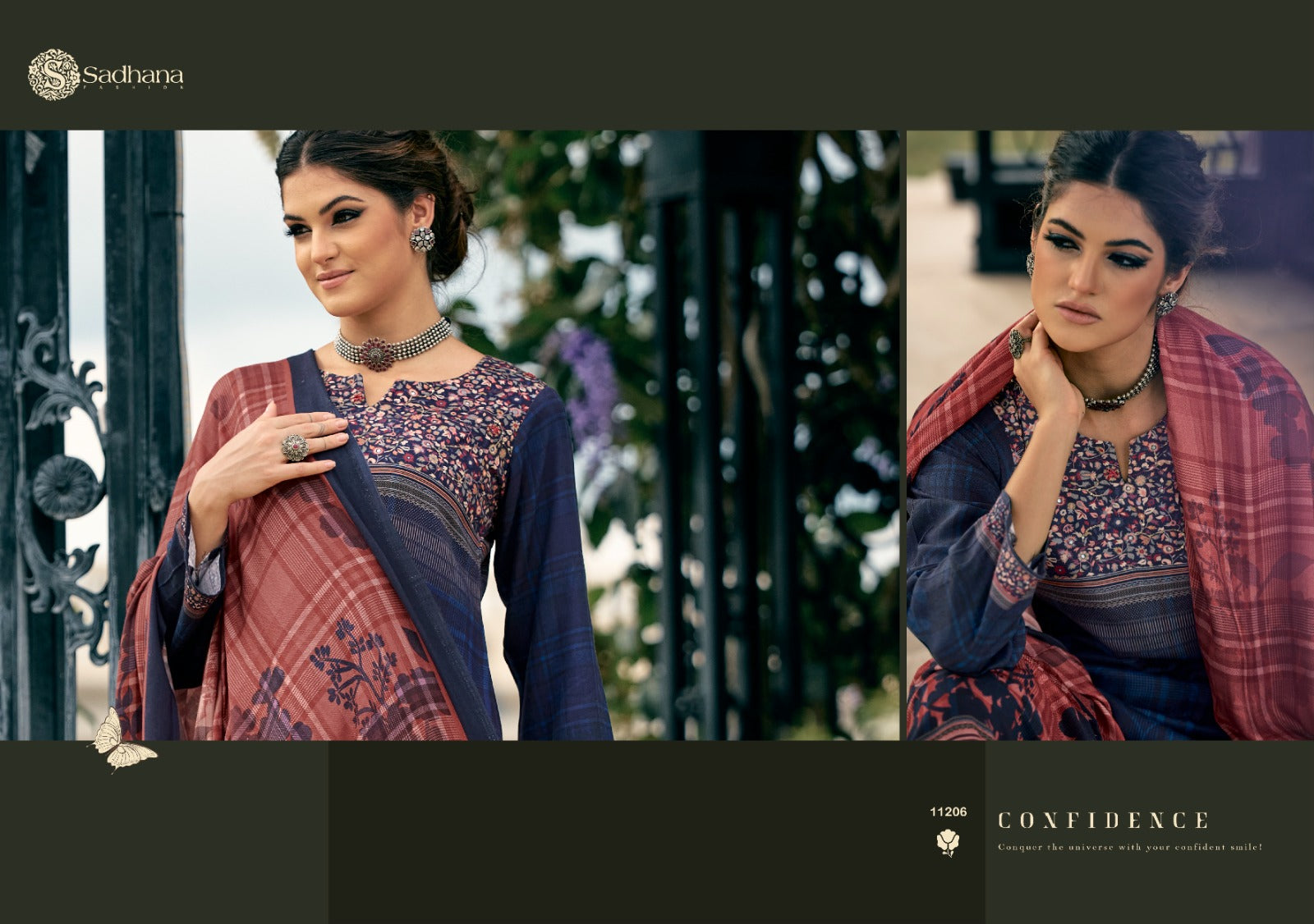 Chhavi Sadhana Viscose Pashmina Suits Supplier India