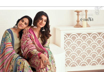 Chhavi Simar Muslin Pant Style Suits Wholesaler Gujarat