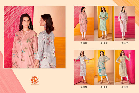 Chhaya Sbs Cotton Straight Cut Kurtis Exporter