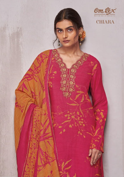 Chiara Omtex Silk Pant Style Suits Supplier India