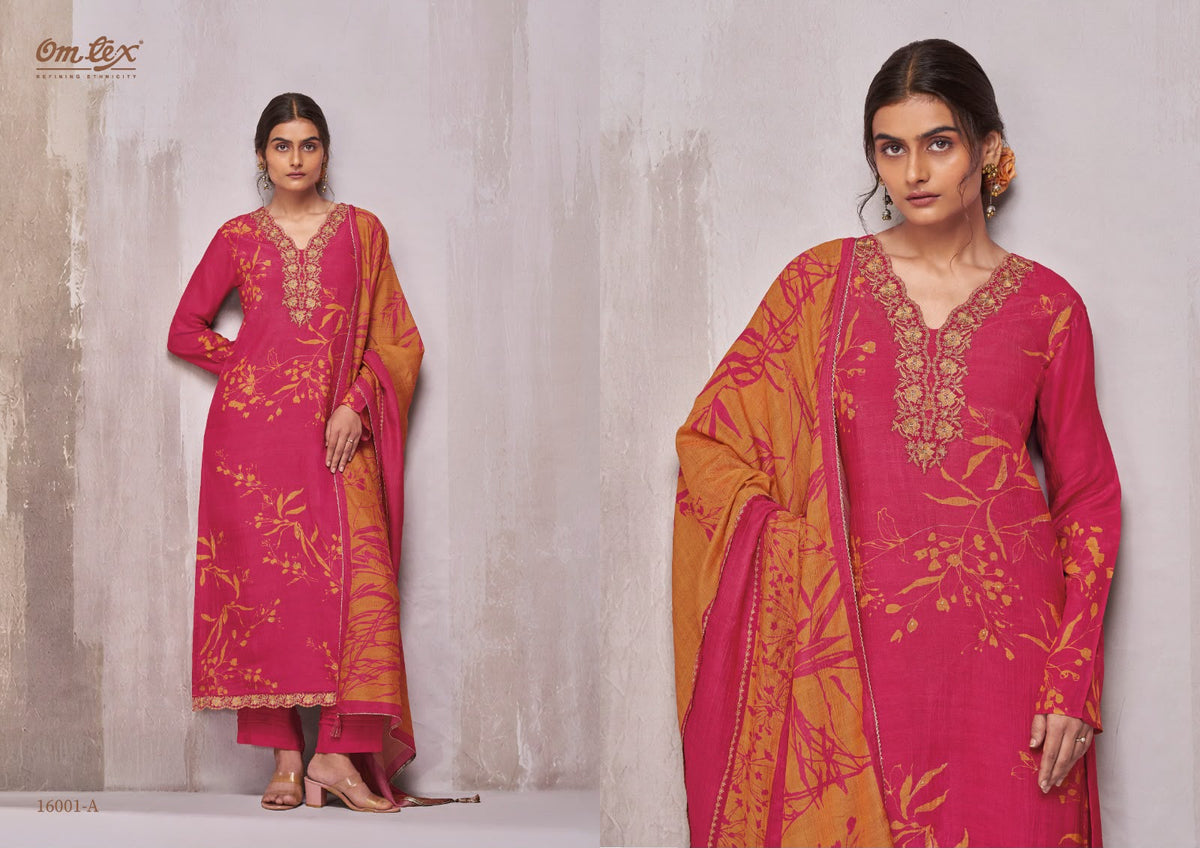 Chiara Omtex Silk Pant Style Suits Supplier India