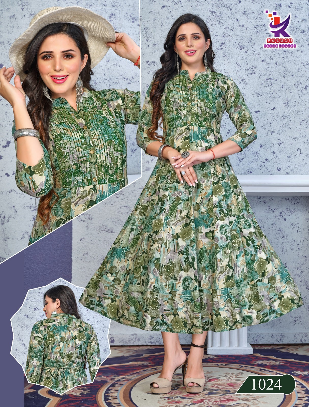 Chic Rose 4 Mlm Kalash Lifestyle Rayon 14Kg Anarkali Kurtis Wholesale