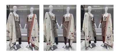 Chicken Dupatta 0606 Women Ethnics Cotton Readymade Pant Style Suits Exporter Gujarat