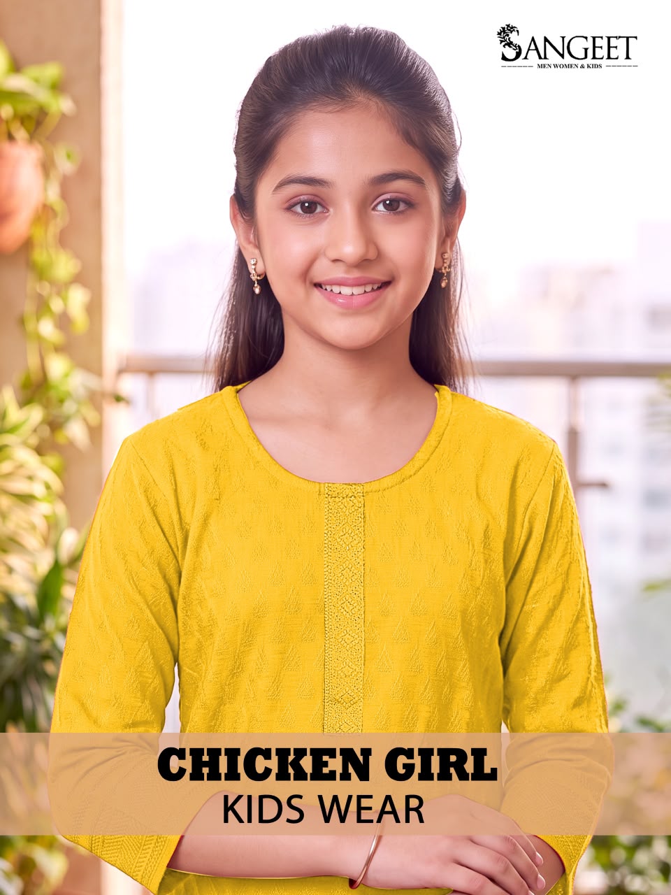 Chicken Girl Sangeet Bombay Rayon Girls Kurti Wholesaler