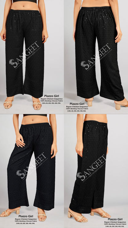 Chicken Sequence 1003 Sangeet Rayon Branded Palazzo Manufacturer