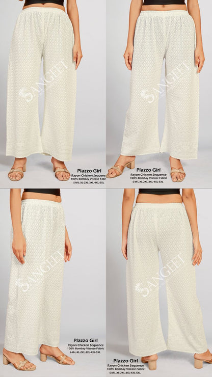 Chicken Sequence 1003 Sangeet Rayon Branded Palazzo Manufacturer