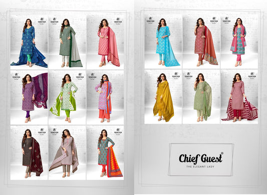 Chief Guest Vol 35 Deeptex Prints Cotton Dress Material Supplier