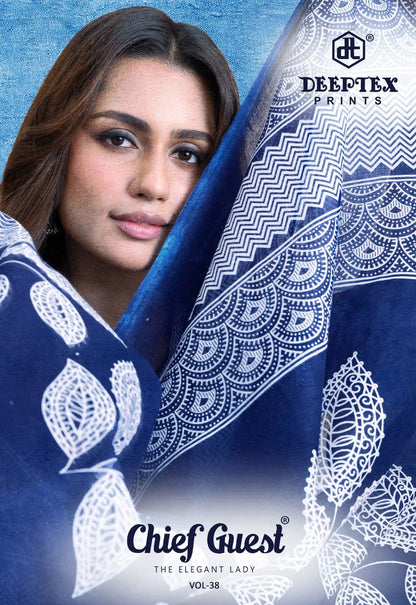 Chief Guest Vol 38 Deeptex Prints Cotton Dress Material Wholesale