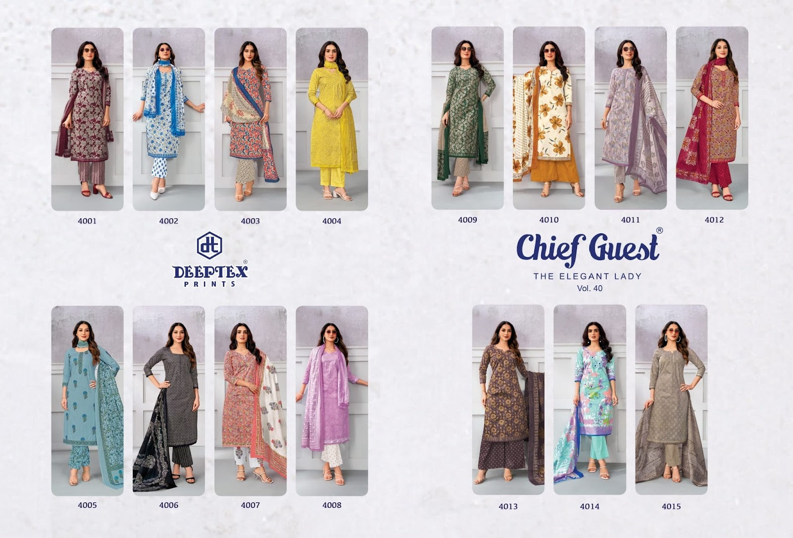 Chief Guest Vol 40 Deeptex Prints Cotton Dress Material Manufacturer Gujarat