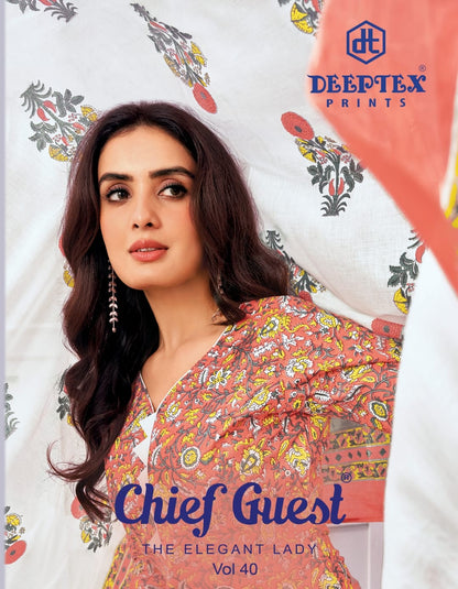 Chief Guest Vol 40 Deeptex Prints Cotton Dress Material Manufacturer Gujarat