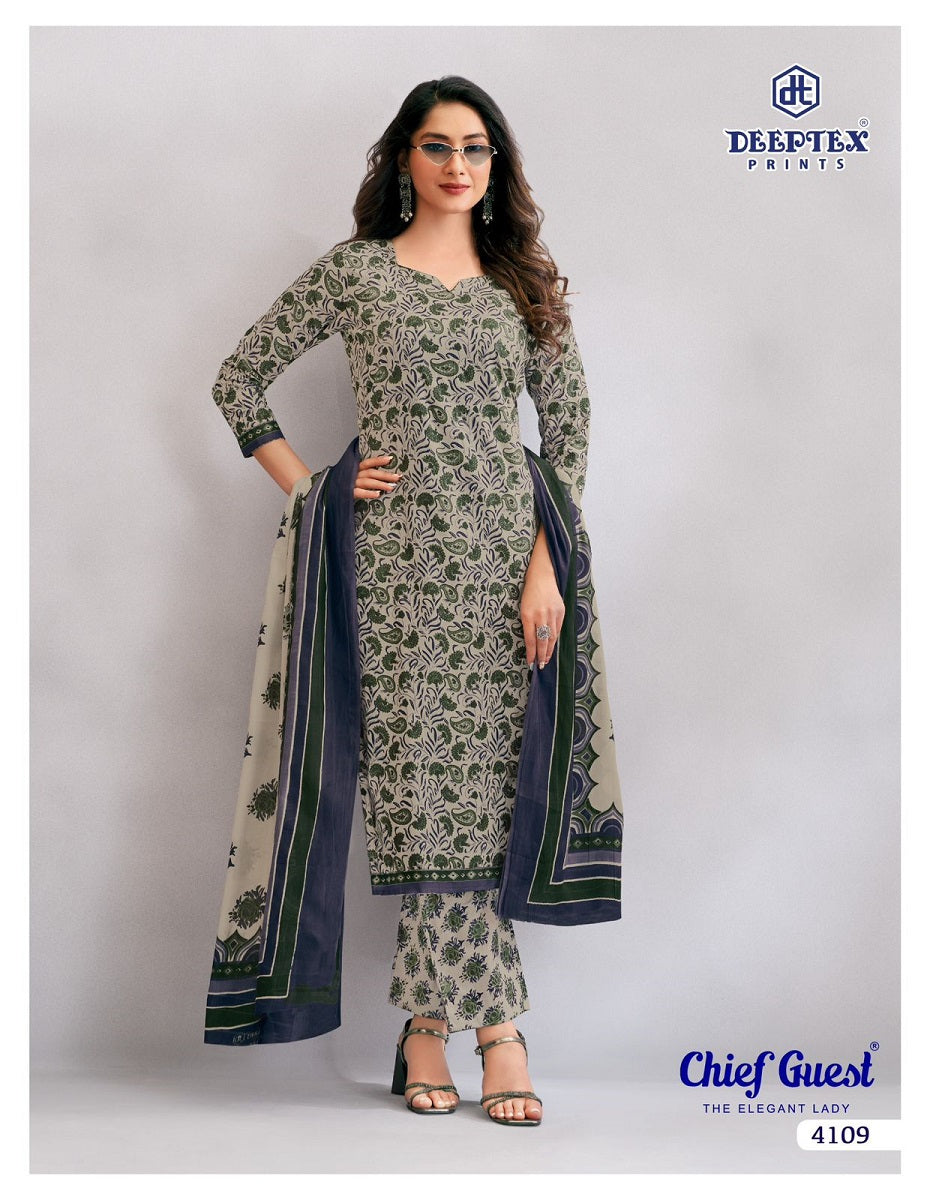 Chief Guest Vol 41 Deeptex Prints Cotton Dress Material Wholesaler