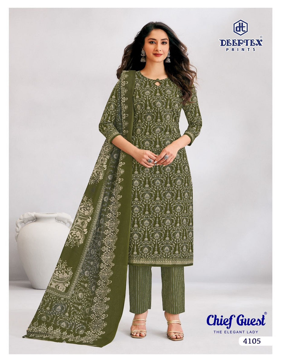 Chief Guest Vol 41 Deeptex Prints Cotton Dress Material Wholesaler