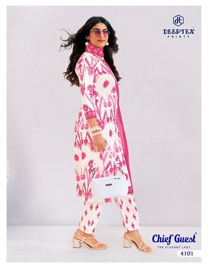 Chief Guest Vol 41 Deeptex Prints Cotton Dress Material Wholesaler