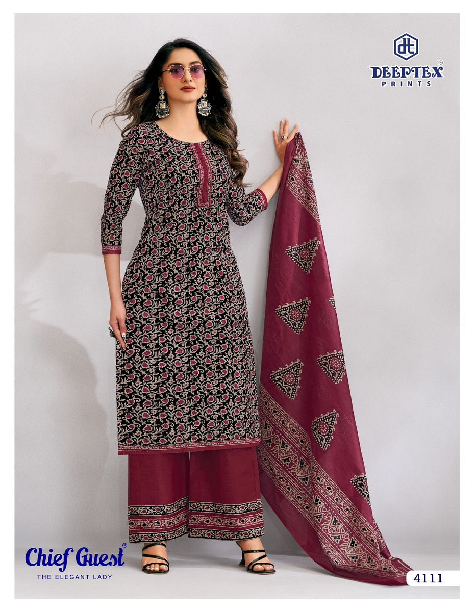 Chief Guest Vol 41 Deeptex Prints Cotton Dress Material Wholesaler