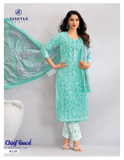 Chief Guest Vol 41 Deeptex Prints Cotton Dress Material Wholesaler