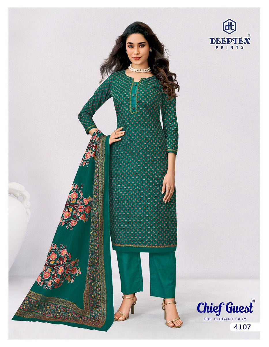 Chief Guest Vol 41 Deeptex Prints Cotton Dress Material Wholesaler