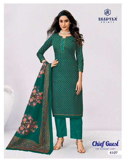 Chief Guest Vol 41 Deeptex Prints Cotton Dress Material Wholesaler