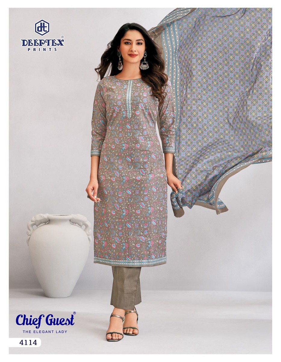 Chief Guest Vol 41 Deeptex Prints Readymade Cotton Pant Suits Wholesale