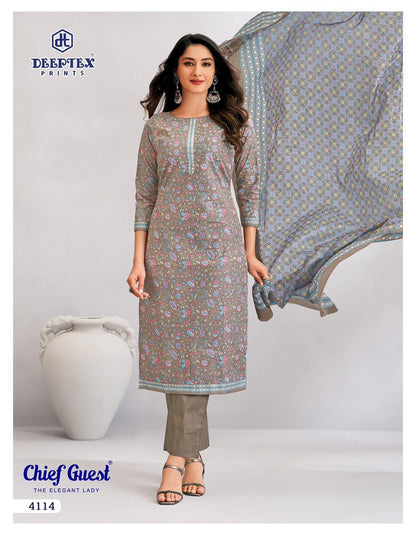 Chief Guest Vol 41 Deeptex Prints Readymade Cotton Pant Suits Wholesale