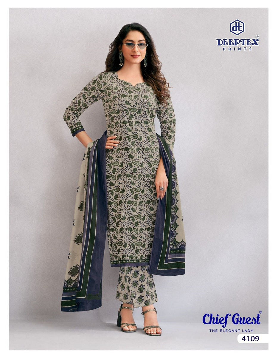 Chief Guest Vol 41 Deeptex Prints Readymade Cotton Pant Suits Wholesale