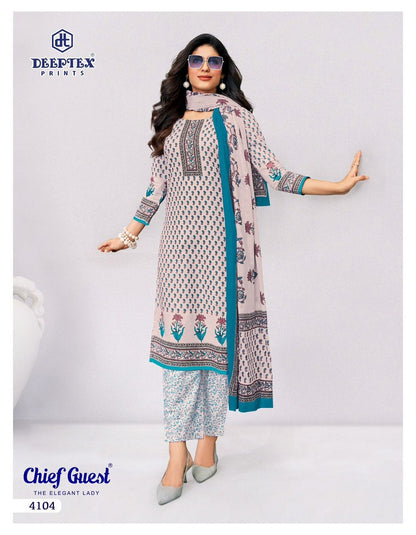 Chief Guest Vol 41 Deeptex Prints Readymade Cotton Pant Suits Wholesale