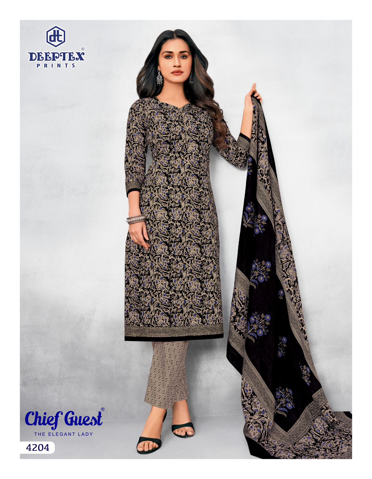 Chief Guest Vol 42 Deeptex Prints Readymade Cotton Pant Suits Manufacturer India