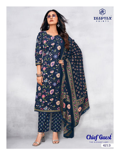 Chief Guest Vol 42 Deeptex Prints Readymade Cotton Pant Suits Manufacturer India