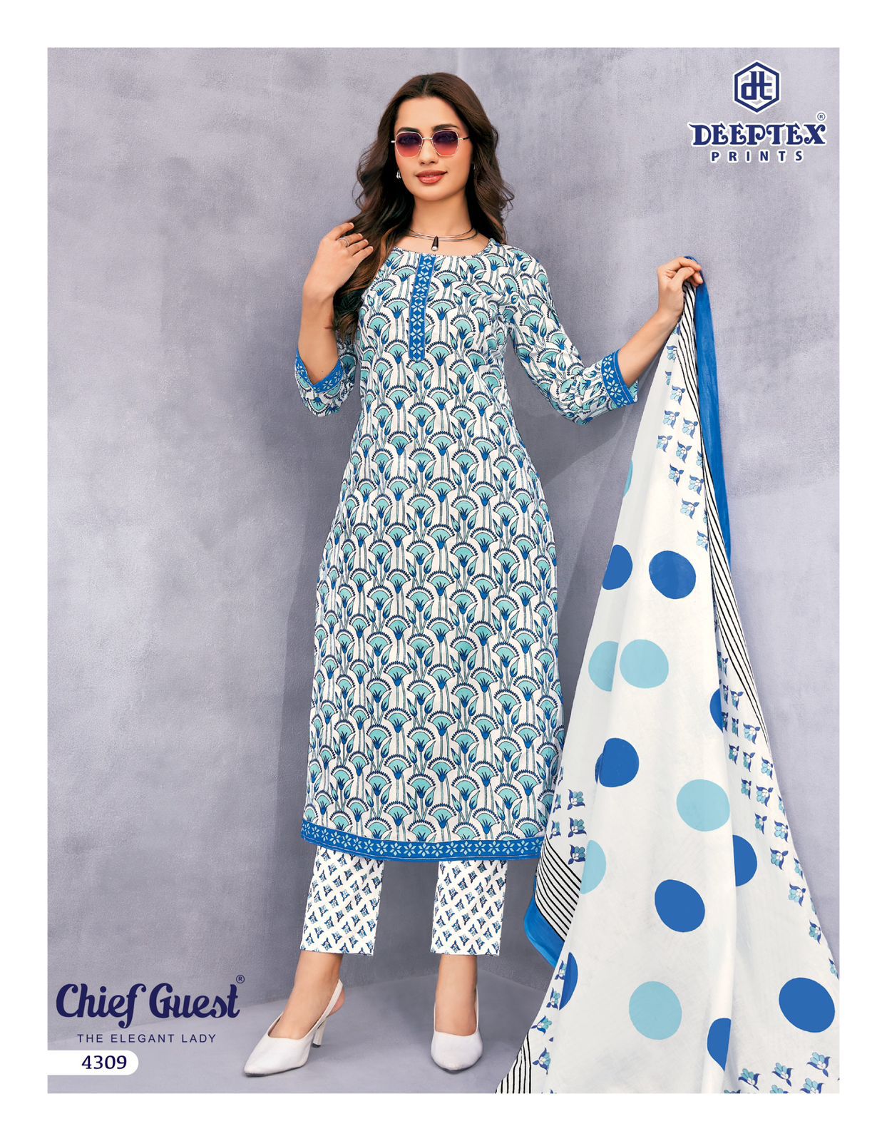 Chief Guest Vol 43 Deeptex Prints Cotton Dress Material Supplier Ahmedabad